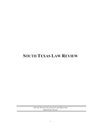 Volume 59 3 By South Texas College Of Law Houston Law Review
