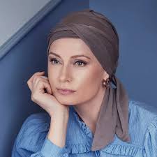 Foulard Donna Look Con Foulard In Testa Bandane Foulard X Chemio Foulard  Chemio Preformato Naos Tan