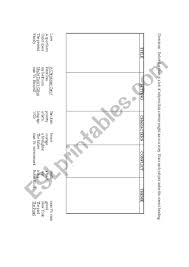 Chart Story Elements Esl Worksheet By Moyenoivis