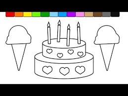 Made it in 6 inch round cake pans, which meant the cake would be tall and skinny. Learn Colors For Kids And Color This Ice Cream And Cake Coloring Page Youtube Birthday Coloring Pages Coloring Pages For Kids Frozen Coloring Pages
