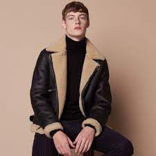 Sandro Sheepskin Aviator Jacket Coats Sandro Paris Com Aviator Jackets Jackets Overcoat Jacket