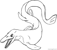 The spruce / ashley deleon nicole these free pumpkin coloring pages will be sna. Mosasaurus Coloring Pages Coloringall