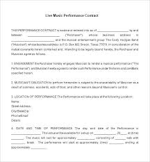 Music Contract Templates Video Production Contract Template Word ...