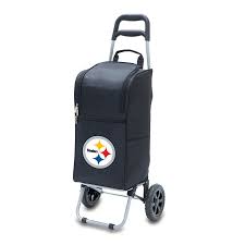 Cooler giants pittsburgh steelers nfl rolling cooler sport of it ingathering the oilfield.where did the nfl rolling cooler jellify from? Picnic Time 15 Quart Pittsburgh Steelers Wheeled Polyester Cart Cooler In The Portable Coolers Department At Lowes Com