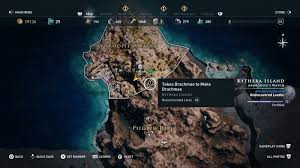 Assassin S Creed Odyssey Birds Of A Feather Walkthrough Takes Drachmae To Make Drachmae Walkthrough How To Make Gaming Blog Map