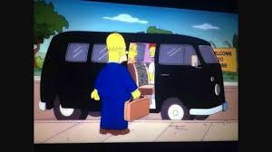 The Simpsons Vw Bus Vw Art Car Cartoon
