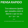 Ejercicios de razonamiento logico matematico intentalo. 1