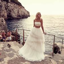 Chosen Wedding Gowns On Instagram Millie L We Can T Get Enough Of Sets Love The Trend Of Switch Wedding Dresses Short Wedding Gowns Two Piece Wedding Dress