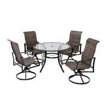 Check spelling or type a new query. Statesville 5 Piece Steel Woven Swivel Outdoor Dining Set Patio Dining Furniture Outdoor Dining Set Outdoor Furniture Sets