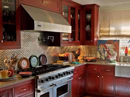 red kitchen cabinets: pictures, ideas