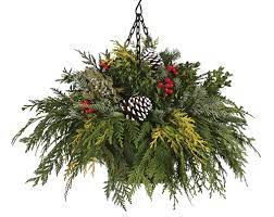 Pin By M M Wintergreens Inc On Winter Season Decor Christmas Hanging Baskets Winter Hanging Baskets Christmas Diy