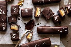 Homemade Vegan Twix Bars Recipe Vegan Twix Bars Twix Bar Homemade Candy Bars