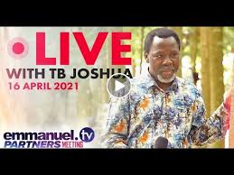 Watch emmanuel tv's live stream. Live Emmanuel Tv Partners Meeting With Tb Joshua April 16 2021 Emmanueltvlive Scoan Tbjoshua Youtube