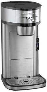 A coffee machine with a combination of features and benefits like the hamilton beach coffee maker is the right tool to have in your kitchen. Amazon Com Hamilton Beach Single Serve Scoop Coffee Maker Stainless Steel 49981 Discontinued Single Serve Brewing Machines Kitchen Dining