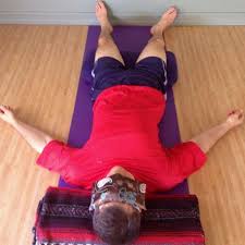 Eye Pillow In Use During Savasana Corpse Pose Corpse Pose Eye Pillows Savasana