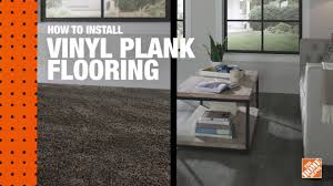 Floor depot specializes in hardwood flooring, custom showers and backsplashes, sand and refinishing of hardwood, luxury vinyl tile, and carpeting. How To Install Vinyl Plank Flooring The Home Depot Diy Digital Workshops Youtube
