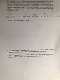 Solved The mechanism of the Fischer esterification was