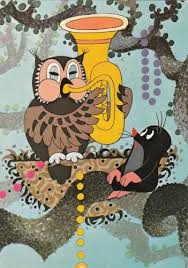 2014 10 Uglen Spiller Tuba Muldvarpen Ser Pa Kleiner Maulwurf Maulwurf Maus Elefant