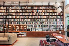 Brooklyn Warehouse Loft Transformed To An Artist S Studio Home Library Design Loft Inspiration Bookcase Design