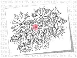 Looking for free coloring pages for adults? Colouring Page For Adults I Fucking Love You Digital Etsy