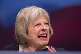 Image result for theresa may's grimaces