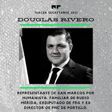 No-Ficción على X: "Douglas Rivero es representante del departamento de San  Marcos por el Partido Humanista de Guatemala (PHG). Es familiar del  dirigente del partido y también diputado de PHG, Rudio Lecsan