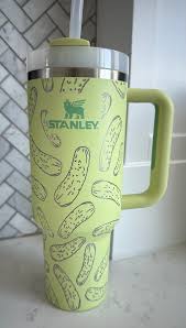Authentic Citron Stanley Engraved 40oz Tumbler Dill Pickles, Pickle Chips  READY TO SHIP