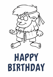Download and print these karate coloring pages for free. Karate Kid Birthday Card Free Printable Cards Printbirthday Cards
