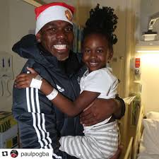 Paul pogba is he married to his partner maria salaues? B R Football On Twitter Paul Pogba And Manchester United Visited Local Hospitals To Give Out Gifts To Children Instagram Paulpogba