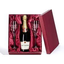 Luxury Taittinger Champagne And Engraved Flutes From Www Personalisedweddinggifts Co Uk Only 89 95 Taittinger Champagne Champagne Gift Set Champagne