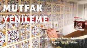 Mutfak Boyama Cadence Multisurface Mavi Renk Mutfak Fayans Degisimi Youtube