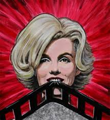 Original Marilyn Monroe Painting Hollywood w James Dean Judy Garland by  Talbott