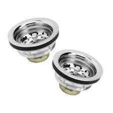 Maybe you would like to learn more about one of these? The Plumber S Choice 3 1 2 In 4 In Kitchen Sink Stainless Steel Drain Assembly With Strainer Basket Stopper 2 Pack Eds6157x2 The Home Depot