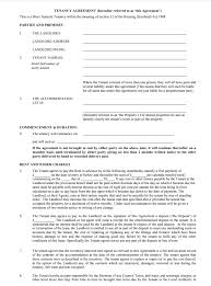A rental agreement, also called a lease, is the contract that links landlords and tenants. Tenancy Agreement Templates Free Download Edit Print And Sign
