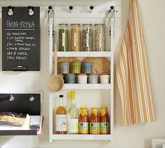 Although designers started to design kitchens that are larger with space for top of the line appliances, they didn't include a kitchen cabinet pantry. Gabrielle System Hanging Wood Multi Shelf Pottery Barn