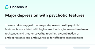 Image result for Depression with Psychotic Features Management