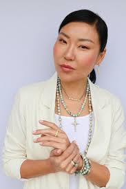 BAGUETTE MORGANITE AND OPAL CROSS ENHANCER