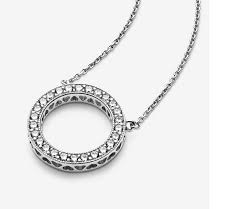 Die lieferung erfolgte sehr schnell und die kommunikation mit dem. Pandora 590514cz Kette Mit Anhanger Funkelnder Kreis Sterling Silver Karat24