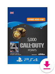 Playstation 4 5 000 Call Of Duty Modern Warfare Points Digital Download Very Co Uk