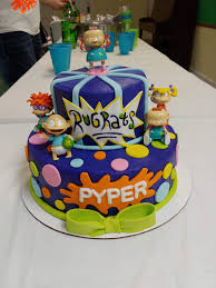 Birthday Party For 1 Year Old Boy Ideas Rugrats Cake Baby Birthday Party Boy Boy Birthday Cake 1st Birthday Party Themes