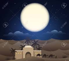 Twilight is fading through seems like i'm fading too how can i believe it's real when nothing. Caravan Of Camels In Sahara Caravanserai In Arabian Night Desert Royalty Free Cliparts Vectors And Stock Illustration Image 79144781