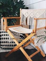 macrame director chair macrame chairs macrame art macrame design