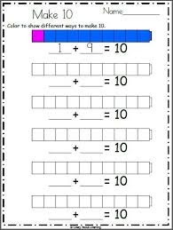 How to turn any picture into a coloring page. Free Make 10 By Coloring Worksheet Made By Teachers Math Addition Worksheets Ways To Make 10 Addition Worksheets
