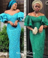 Trumpet mermaid nigeria wedding dresses elegant pearls lace beaded country style garden wedding gown with train 2021 cheap robes de mariée. 10 Pretty Off Shoulder Dress Styles For Wedding Guest Aso Ebi Naijaglamwedding Nigerian Dress Styles Nigerian Lace Dress Nigerian Lace Styles Dress