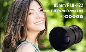 Amazon.com : 85mm F1.8 Large Aperture Full Frame Manual Focus Portrait  Prime Lens Mount for Nikon, D810, D800, D700, D610, D300, D3100, D3200,  D3300, D3400, D5100 : Electronics