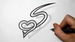 This double s letter tattoo design is made on the upper back of the wearer. Letter S And Heart Combined Tattoo Design Ideas For Initials Youtube