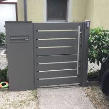 Aluminiumtur Aluzaun Gartenzaun Garten Design Alu Zaun Garten
