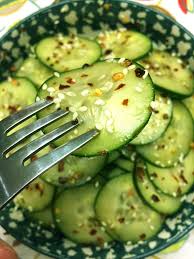 Asian Spicy Sesame Cucumber Salad Recipe Recipe Recipes Cucumber Recipes Cucumber Recipes Salad