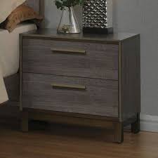 Mercury Row Laverock 2 Drawer Solid Wood Nightstand Wayfair Di 2020 Meja