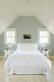 A tip for narrow rooms with slanted ceilings: Bedroom Soothing Bedroom Colors Soothing Bedroom Bedroom Colors
